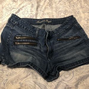 American eagle blue jean shorts